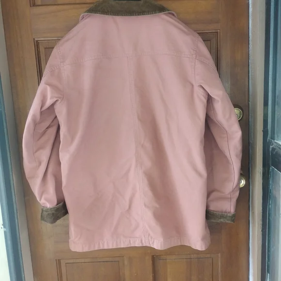 L.L. Bean Women's Pink Jacket with Corduroy Accents - Picture 4 of 5